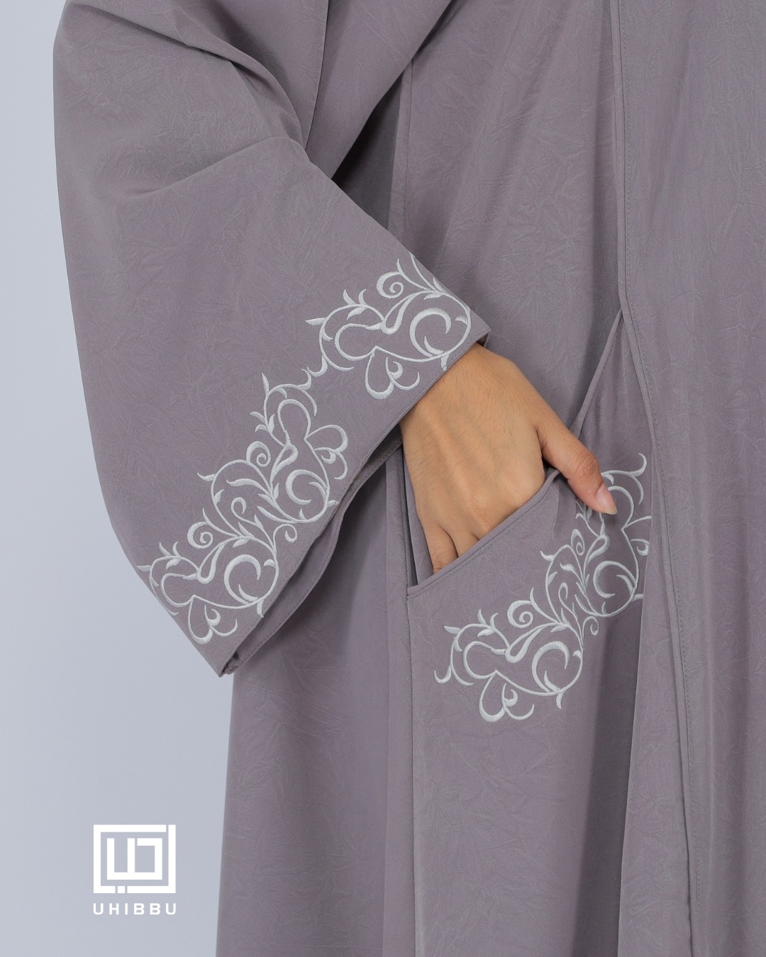 UHIBBU Malika Abaya Embroidery