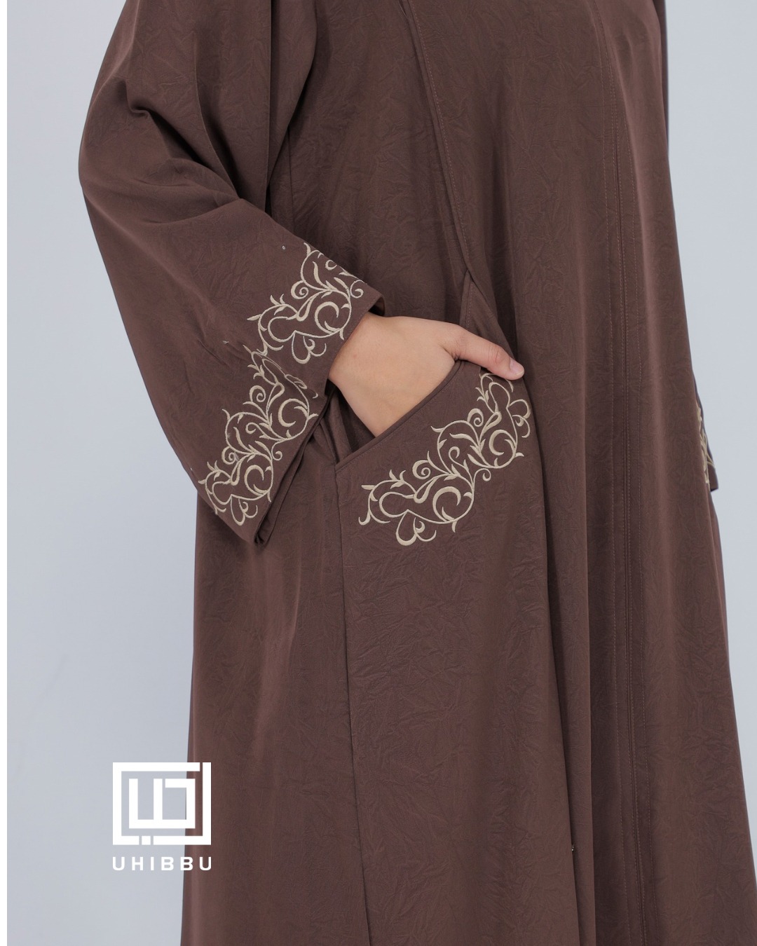 UHIBBU Malika Abaya Embroidery