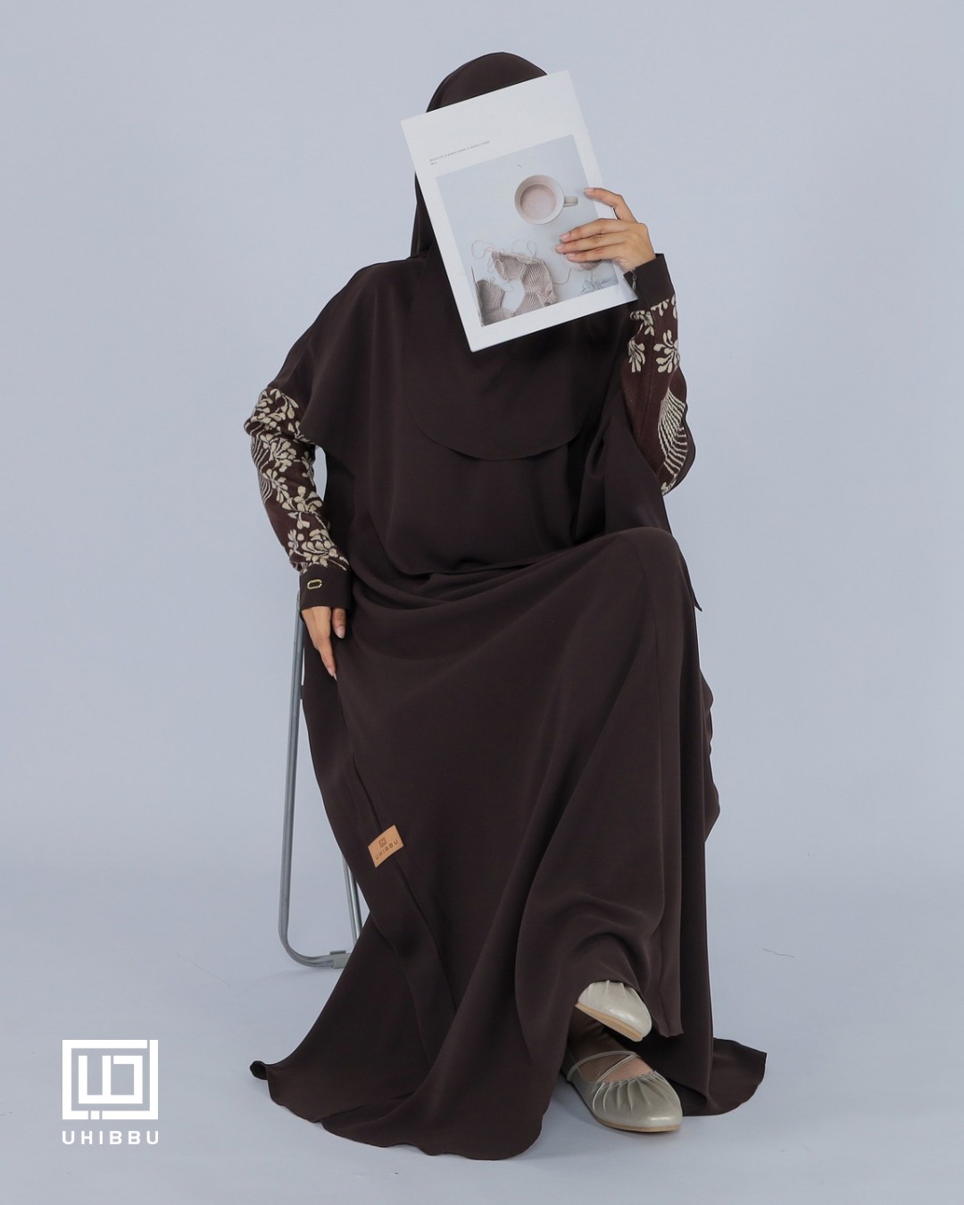UHIBBU-MEERA Flo Gamis Semi Batwing Mazen Anti UV x Premium Soft Knit