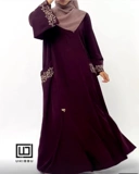 UHIBBU Malika Abaya Embroidery