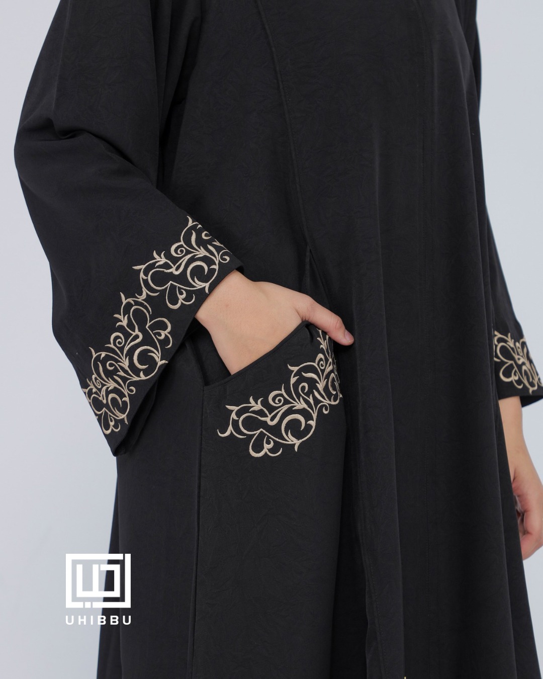 UHIBBU Malika Abaya Embroidery