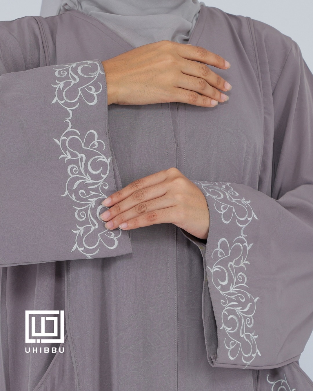 UHIBBU Malika Abaya Embroidery