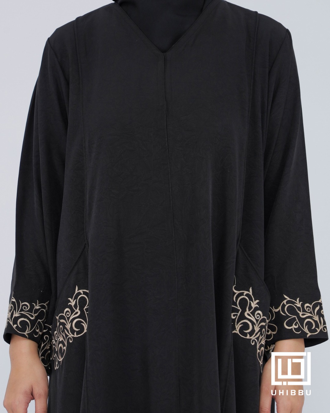 UHIBBU Malika Abaya Embroidery