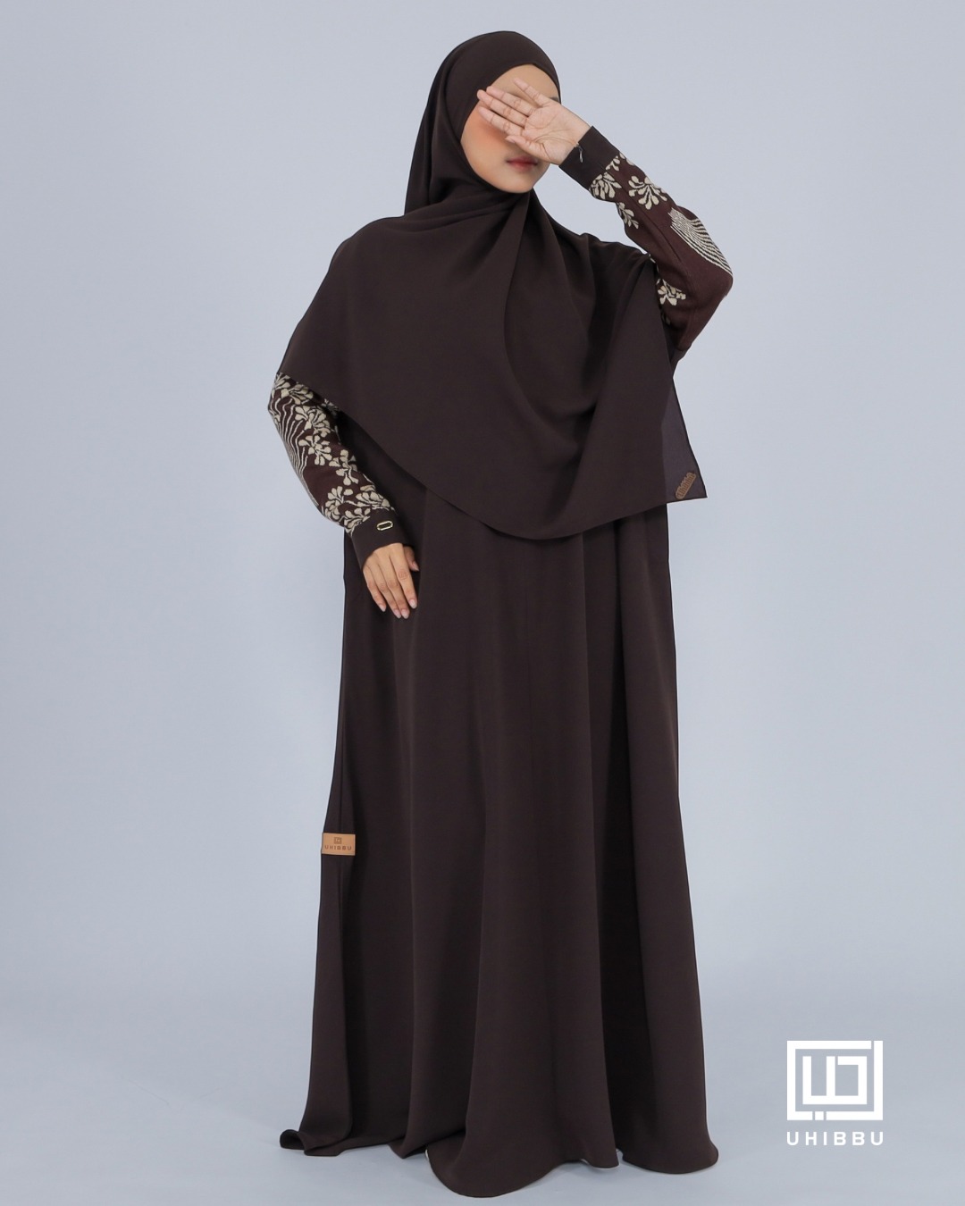 UHIBBU-MEERA Flo Gamis Semi Batwing Mazen Anti UV x Premium Soft Knit