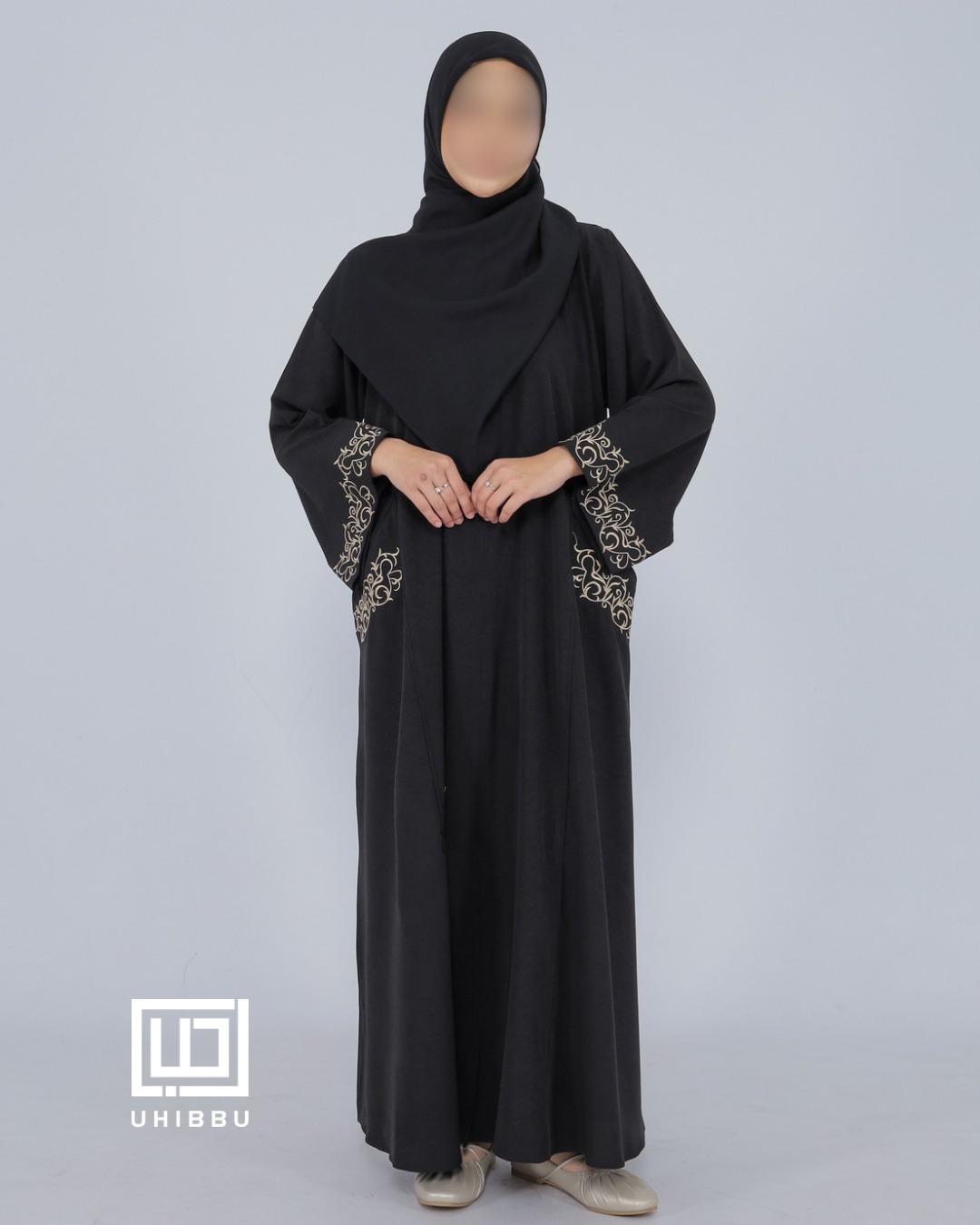 UHIBBU Malika Abaya Embroidery