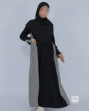 UHIBBU Gamis Monograf | Seri Rayon Twill x Katun Jepang Houndstooth