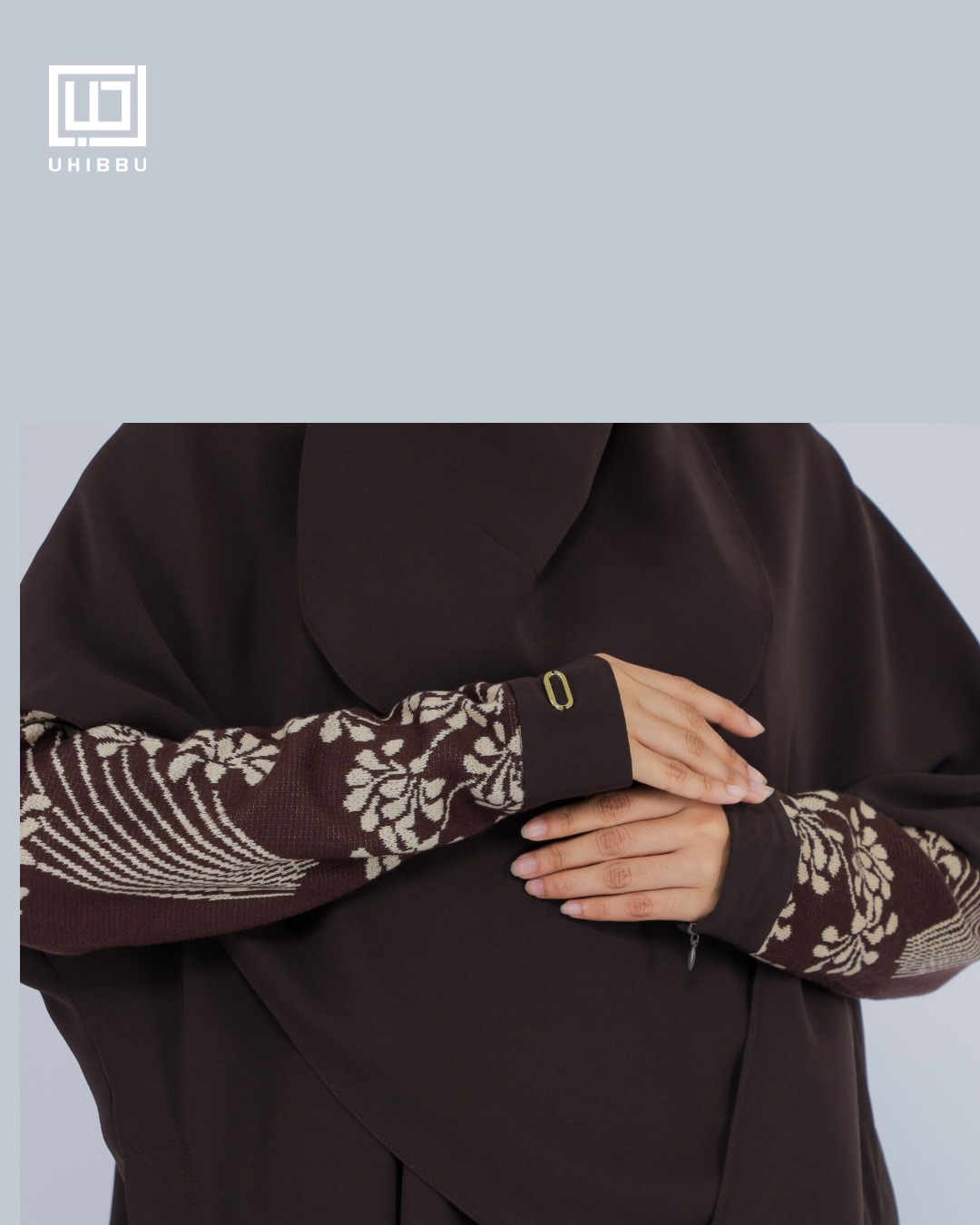 UHIBBU-MEERA Flo Gamis Semi Batwing Mazen Anti UV x Premium Soft Knit