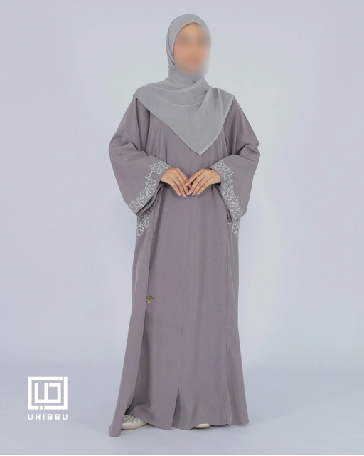 UHIBBU Malika Abaya Embroidery