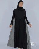 UHIBBU Gamis Monograf | Seri Rayon Twill x Katun Jepang Houndstooth