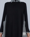 UHIBBU Gamis Monograf | Seri Rayon Twill x Katun Jepang Houndstooth