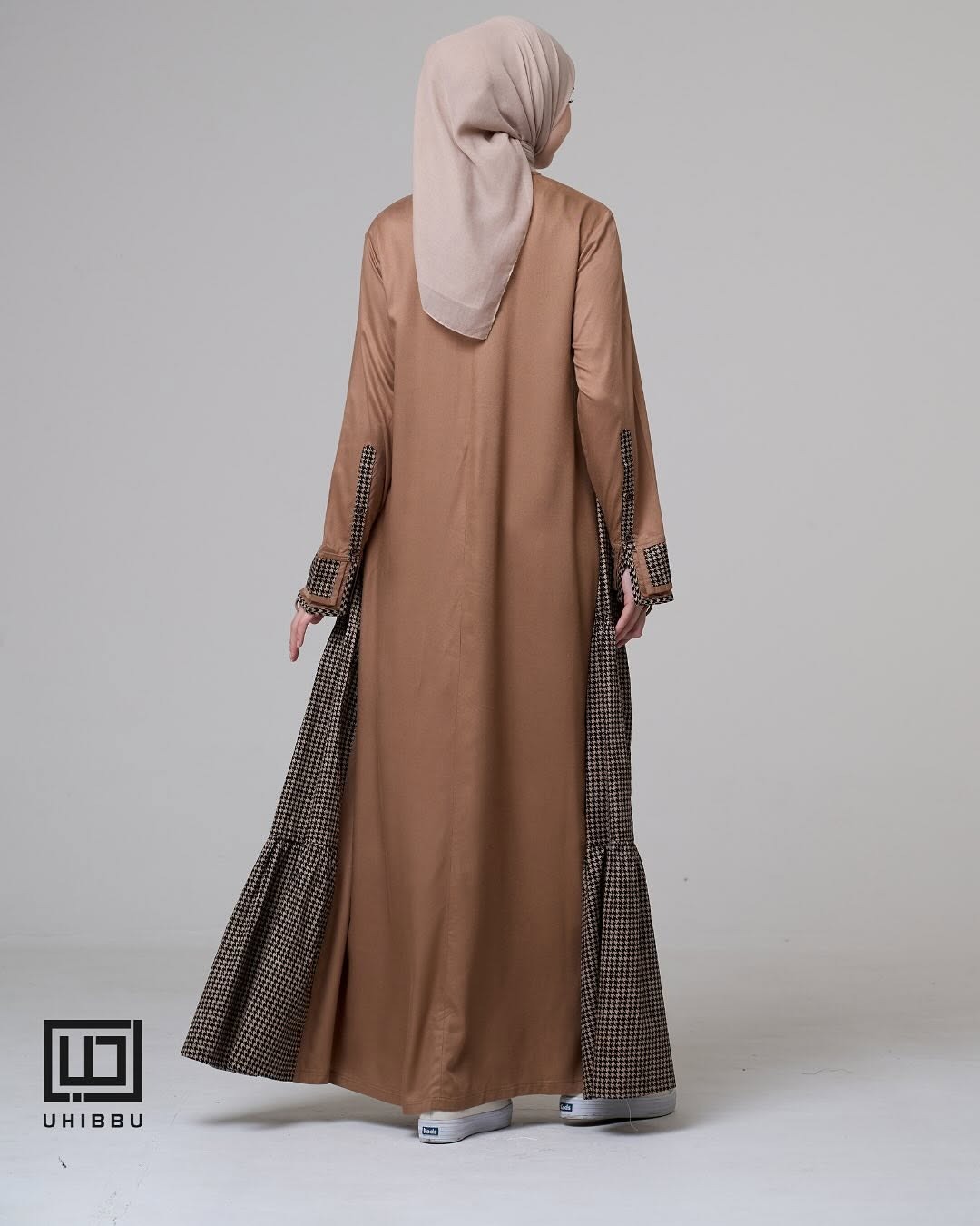 Gamis Monokrom Houndstooth