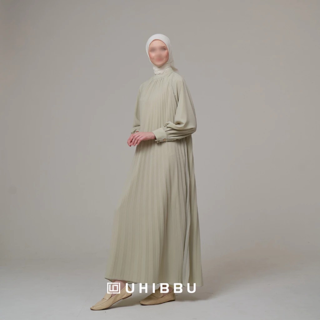 Uhibbu Kanaya Gamis Full Plisket
