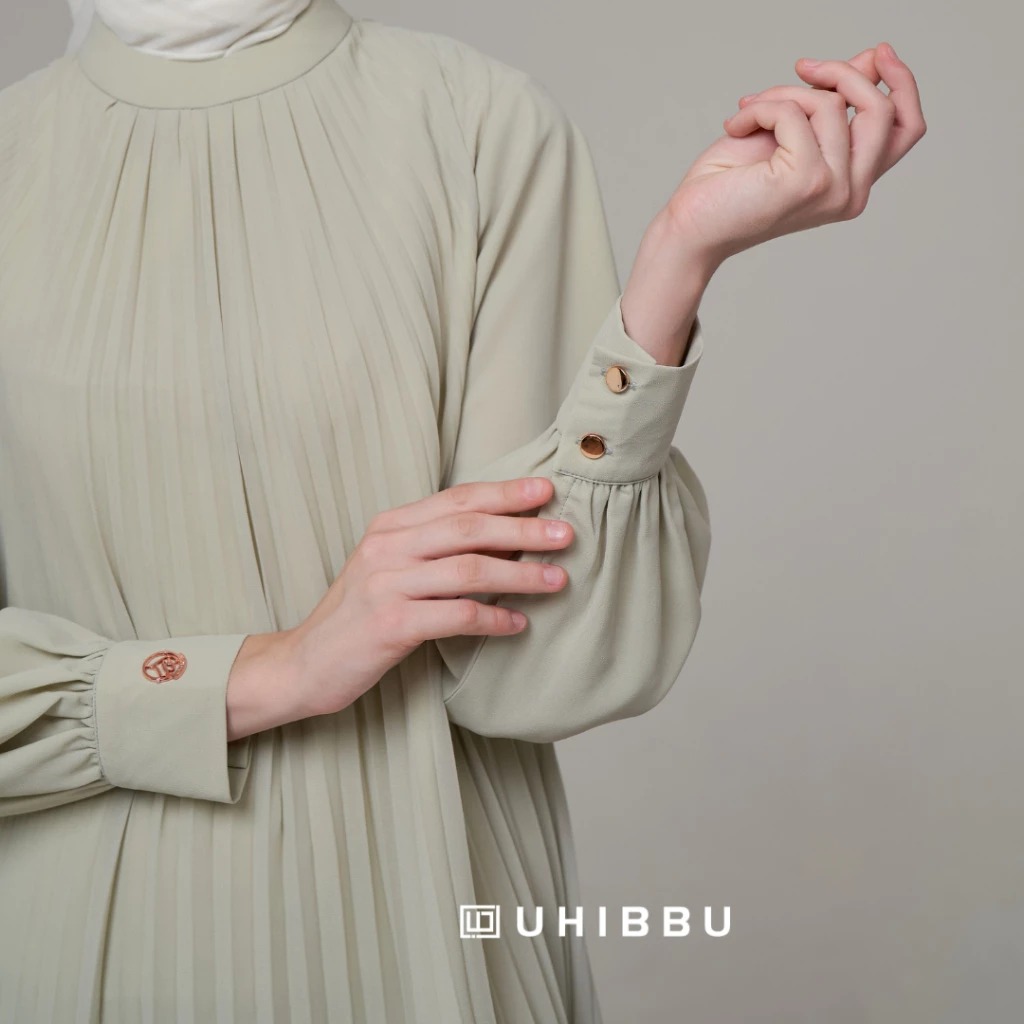 Uhibbu Kanaya Gamis Full Plisket