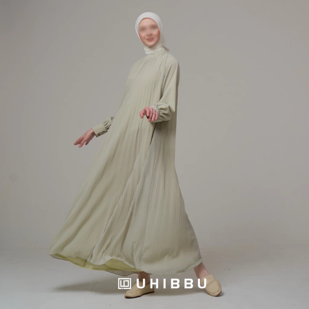 Uhibbu Kanaya Gamis Full Plisket