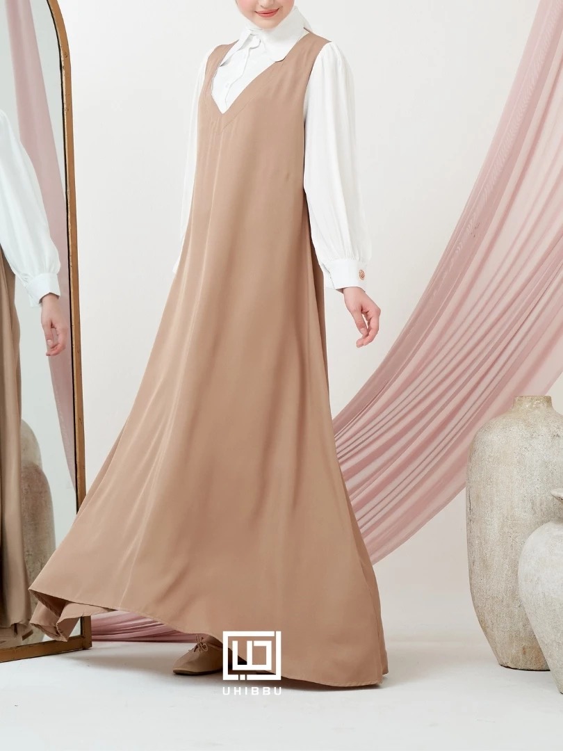Uhibbu Syakila Tulle Gamis Overall Inner Style