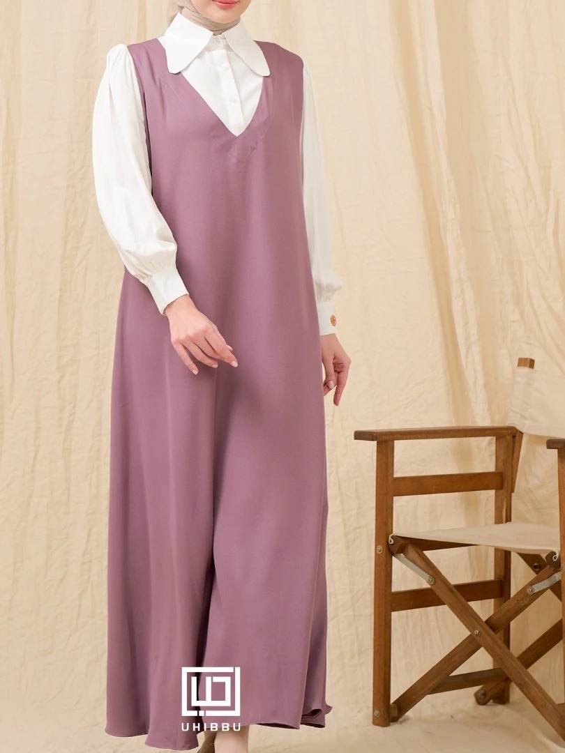 Uhibbu Syakila Tulle Gamis Overall Inner Style