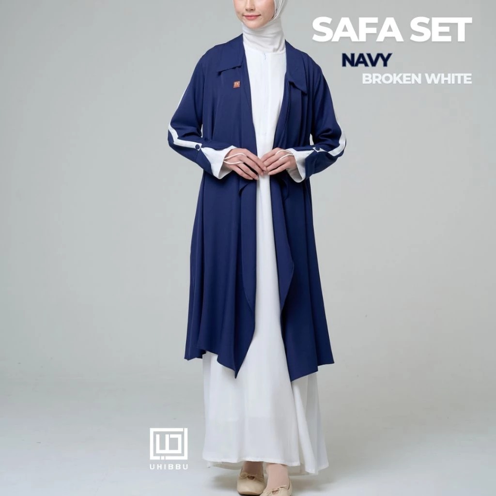Uhibbu Safa Set Gamis 2in1 inner Outer