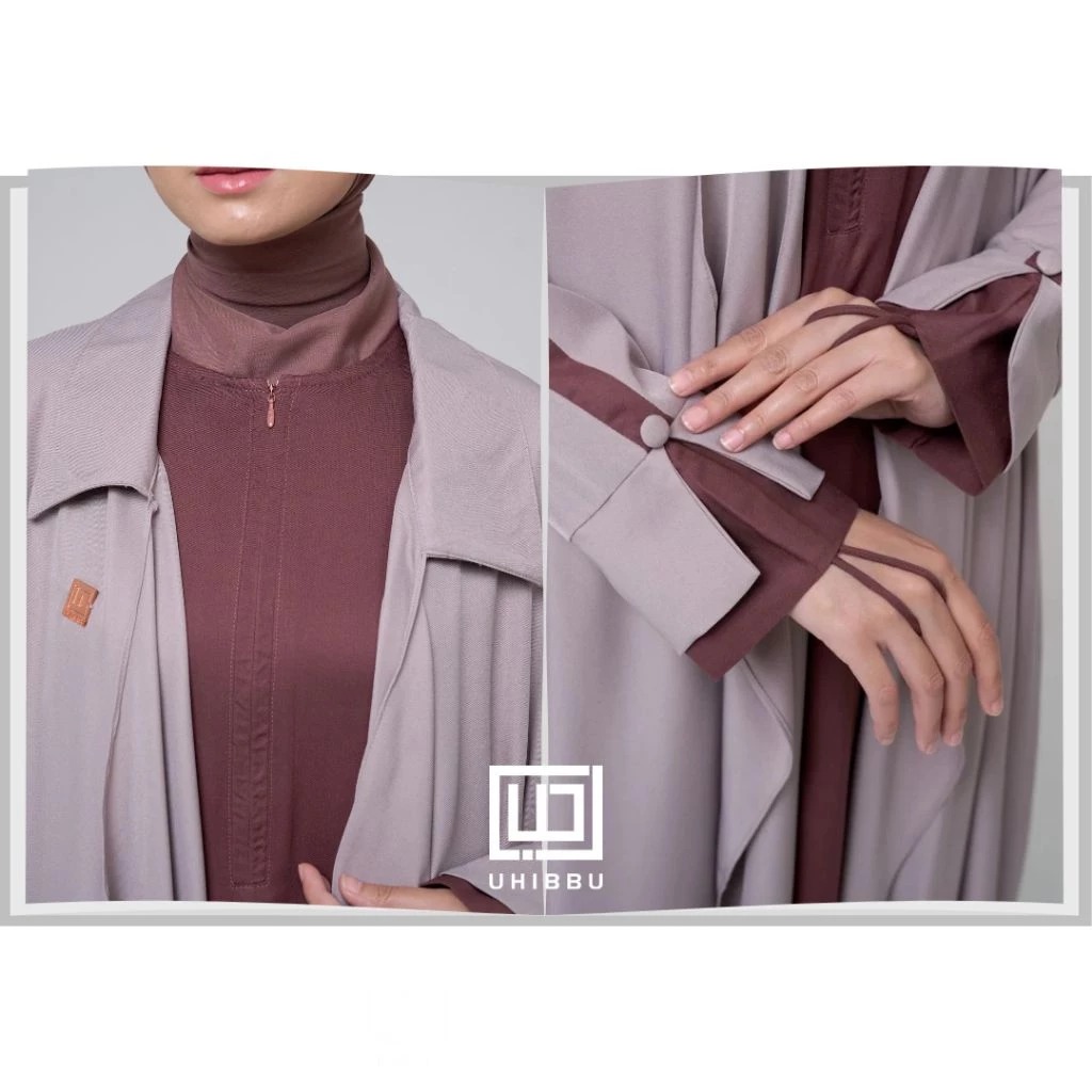 Uhibbu Safa Set Gamis 2in1 inner Outer