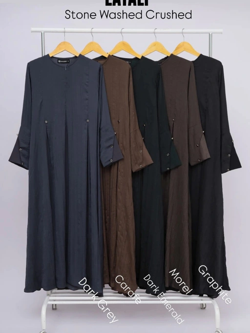 Image of UHIBBU Gamis LAYALI - Stone Washed x Mazen