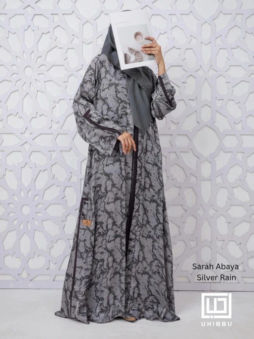 Image of Uhibbu Abaya Sarah - Textured Crashed Polyester