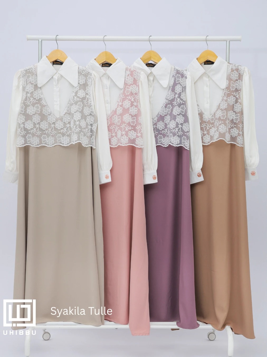 Uhibbu Syakila Tulle Gamis Overall Inner Style