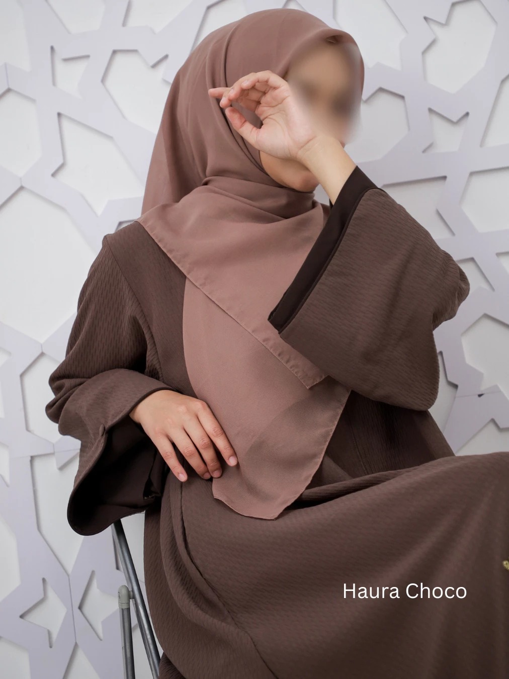 UHIBBU Haura Loose Textured Abaya