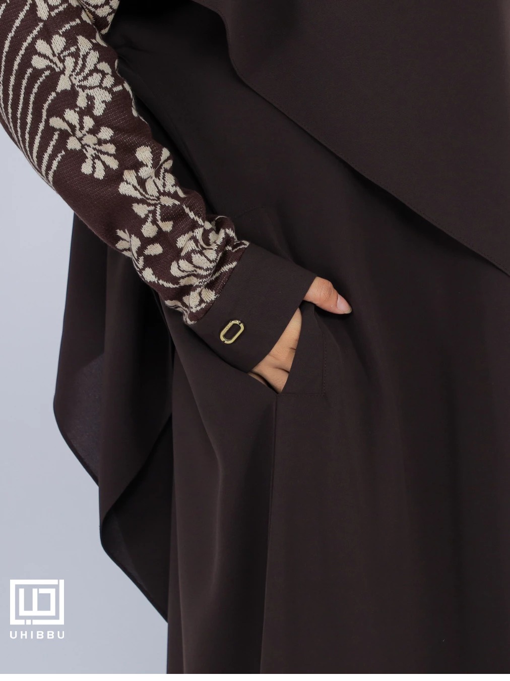 UHIBBU MEERA Flo Gamis Semi Batwing Mazen Anti UV x Premium Soft Knit