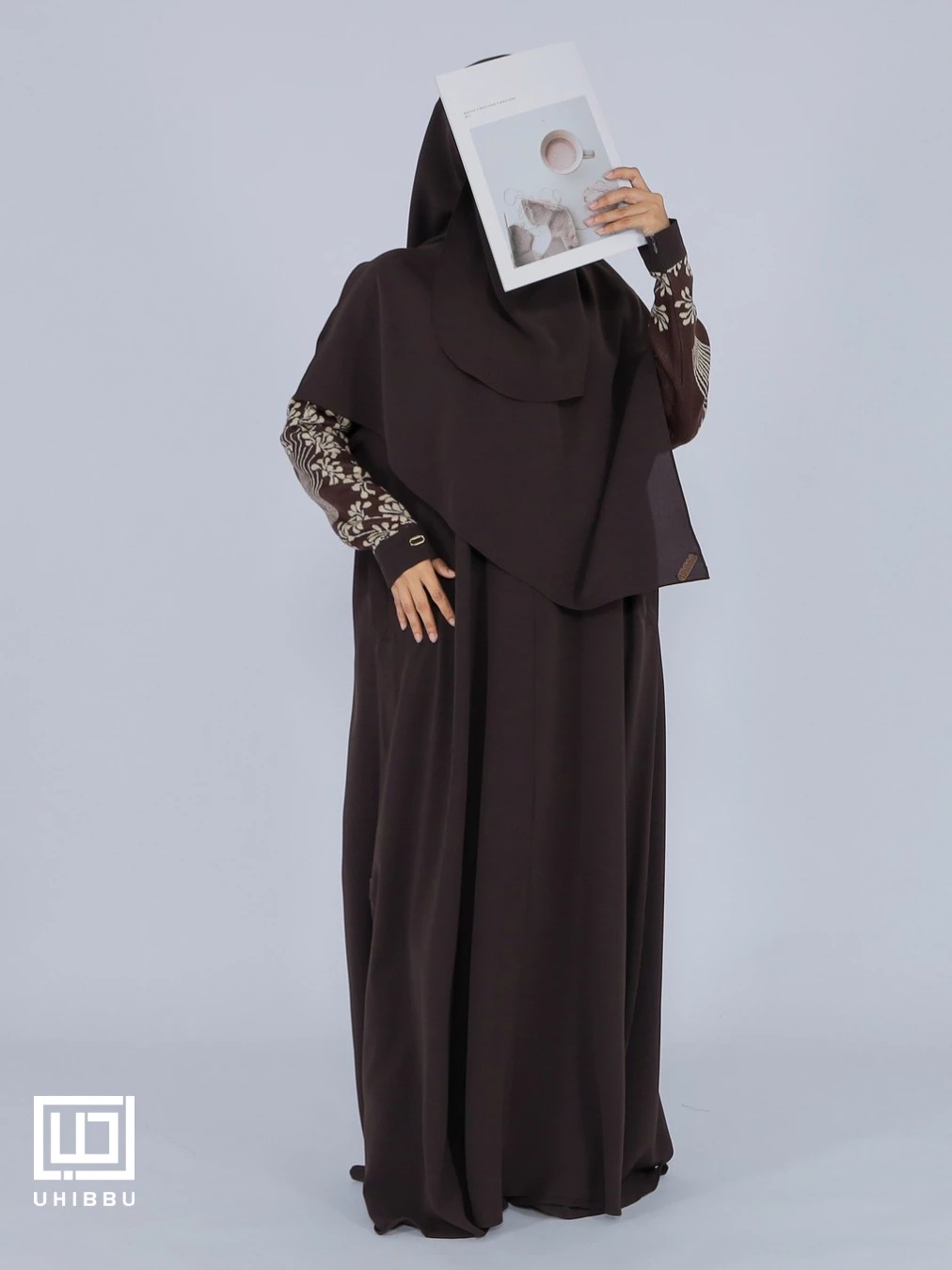 UHIBBU MEERA Flo Gamis Semi Batwing Mazen Anti UV x Premium Soft Knit