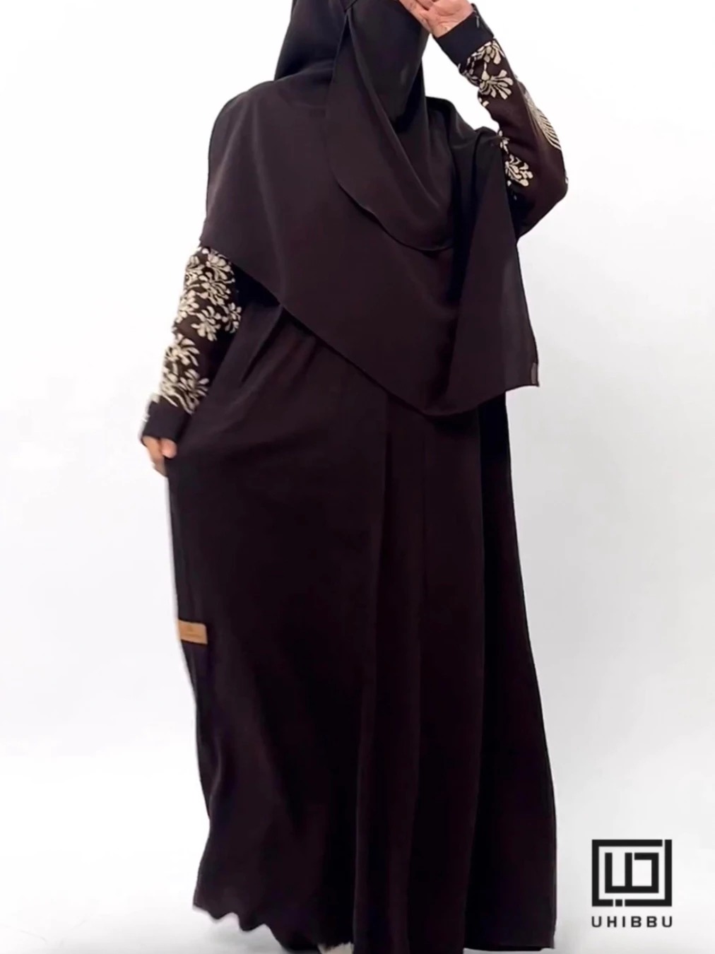 UHIBBU MEERA Flo Gamis Semi Batwing Mazen Anti UV x Premium Soft Knit