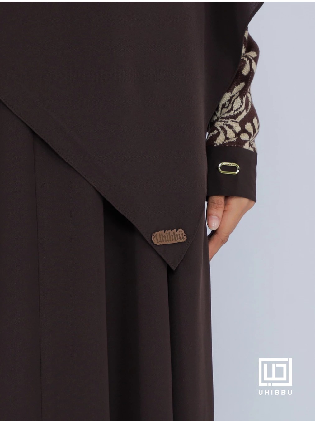 UHIBBU MEERA Flo Gamis Semi Batwing Mazen Anti UV x Premium Soft Knit