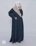 UHIBBU Gamis LAYALI | Abstract Pleats | Silk Polyester