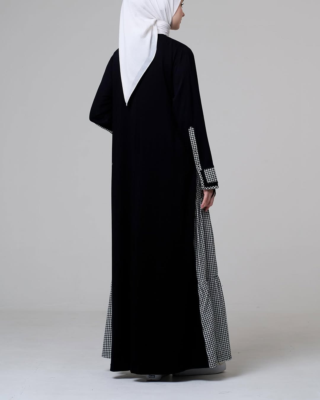 Gamis Monokrom Houndstooth