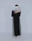 UHIBBU Gamis Monograf | Seri Rayon Twill x Katun Jepang Houndstooth