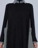 UHIBBU Gamis Monograf | Seri Rayon Twill x Katun Jepang Houndstooth