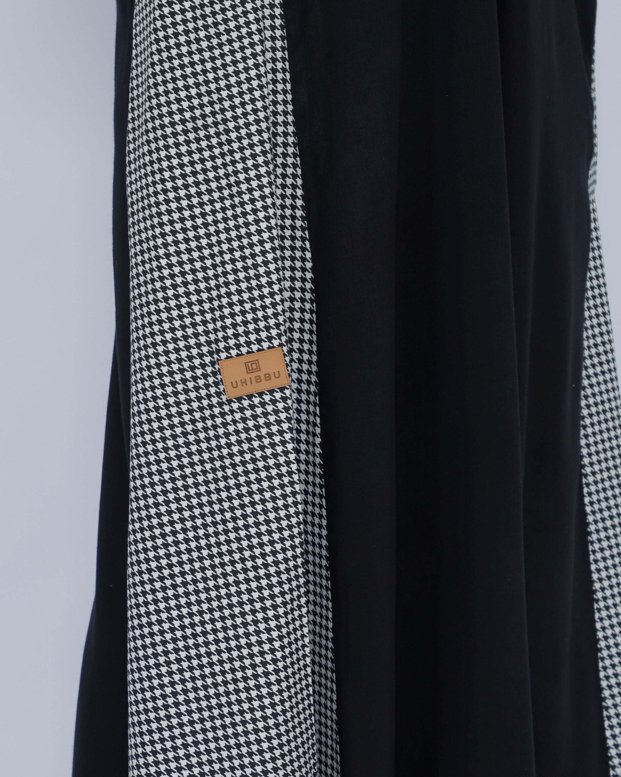 UHIBBU Gamis Monograf | Seri Rayon Twill x Katun Jepang Houndstooth