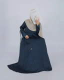 UHIBBU Gamis LAYALI | Abstract Pleats | Silk Polyester