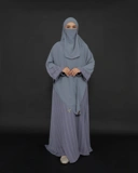 UHIBBU QIRA Loose Texture Abaya