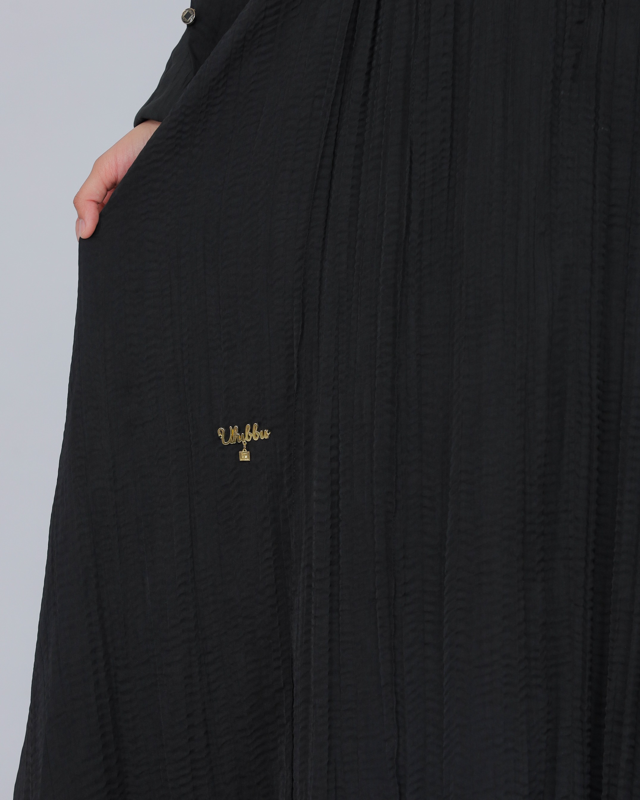UHIBBU Gamis LAYALI | Abstract Pleats | Silk Polyester