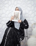 Uhibbu Abaya Sarah - Textured Crashed Polyester