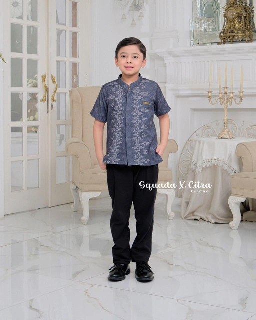 Image of SQUADA KIDS | SAPPHIRE SERIES KURTA KIDS - KURTA ANAK LAKI LAKI