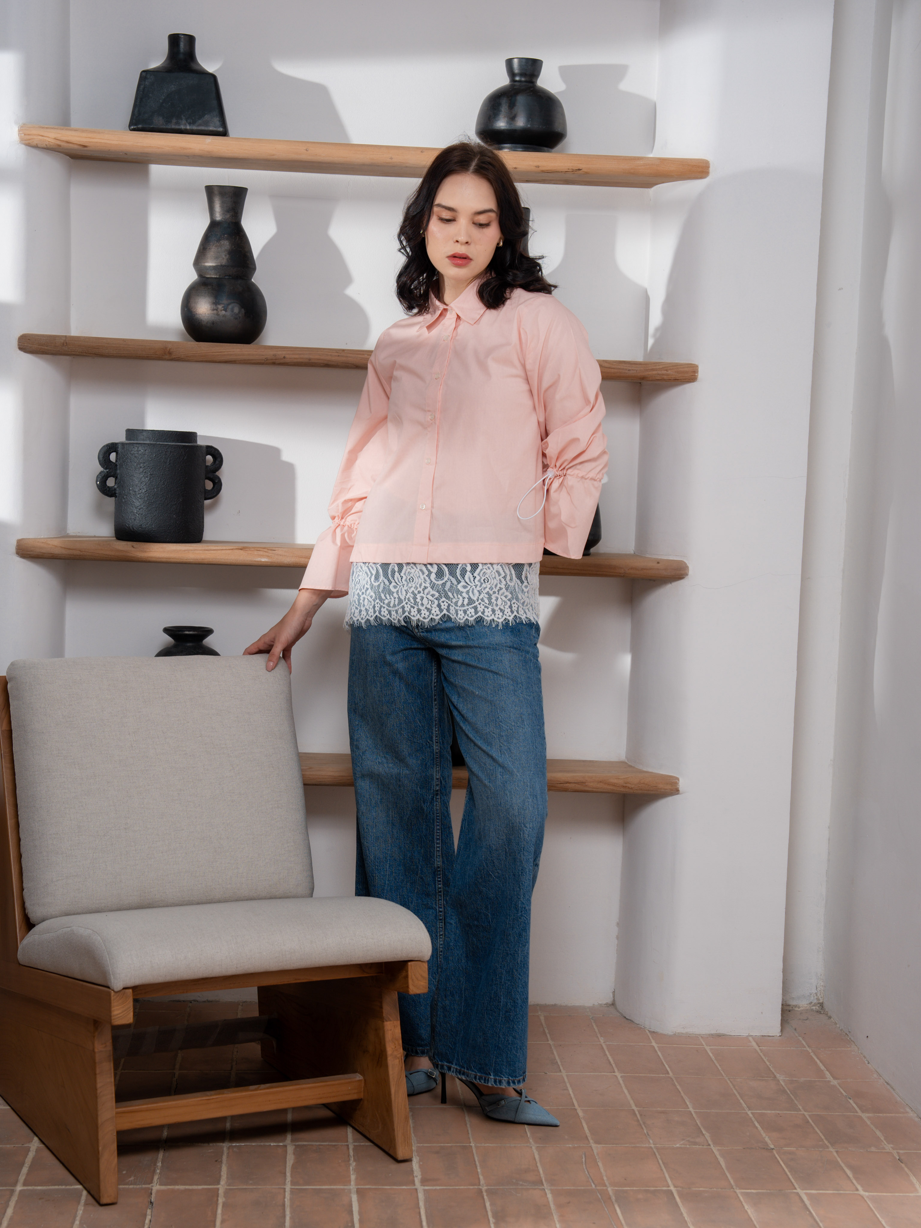 Emily Shirt Peach