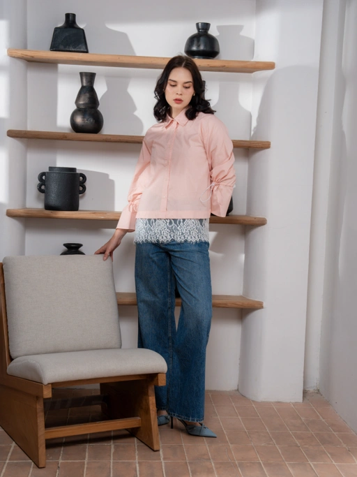 Image of Emily Shirt Peach