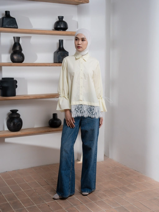 Image of Emily Shirt Butter Yellow