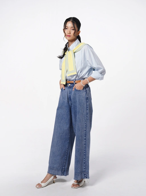 Image of Ivani Denim Pants Navy