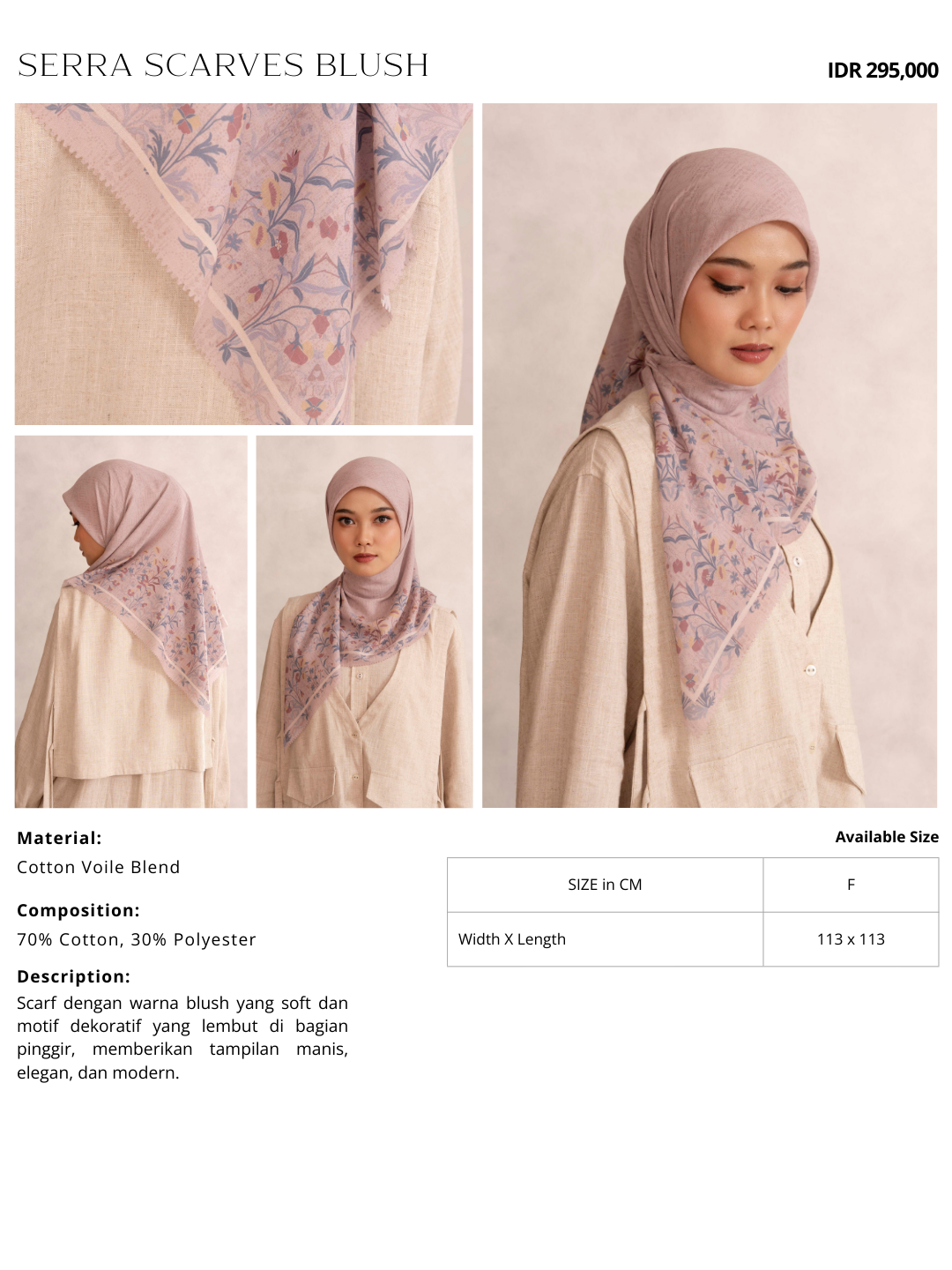Serra Scarves Blush