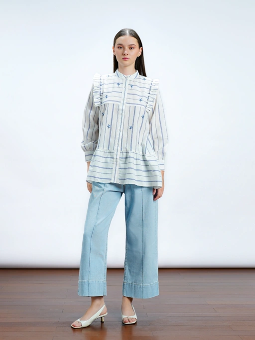Image of Elnara Shirt Blue