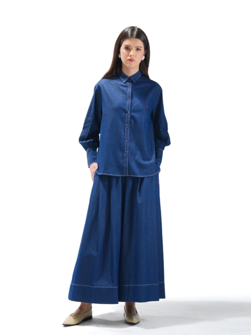 Image of Veryl Denim Shirt Blue