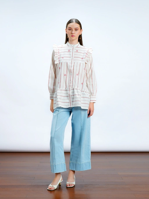 Image of Elnara Shirt Red