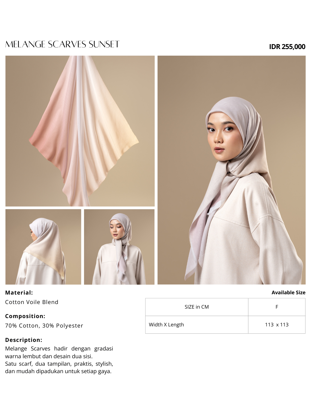 Melange Scarves Sunset