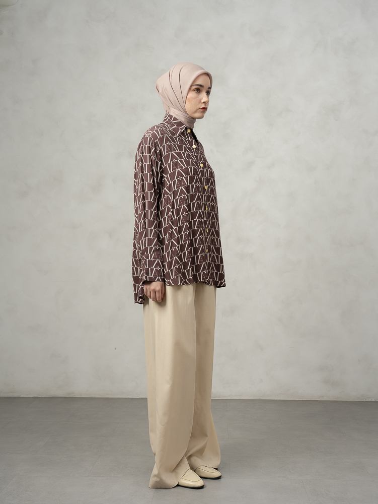 Laiqa Shirt Maroon